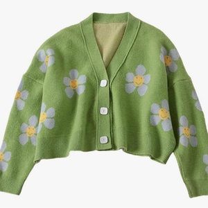 MilaBrown rWomen V Neck  Cardigans Sweater